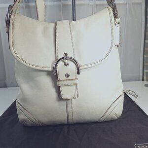 Coach New York Soho Slim Medium White Crossbody